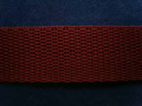 WEB07 20mm Burgundy Polypropylene Webbing - Ribbonmoon