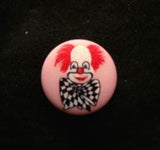 B17220 14mm Matt Clown Design Childrens Picture Shank Button - Ribbonmoon