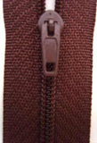 Z0696 25cm Pale Congo Brown Nylon Pin Lock No.3 Closed End Zip - Ribbonmoon