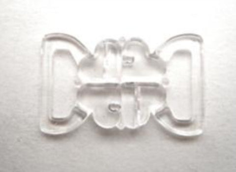 BIKINI05 20mm Clear Plastic Bikini Fastener - Ribbonmoon