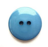 B7769 16mm Deep Saxe Blue High Gloss 2 Hole Button - Ribbonmoon