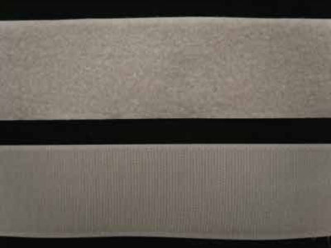 HL28 50mm Pale Grey Sew On Hook and Loop Fastening Tape - Ribbonmoon