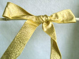 R5099 35mm Metallic Gold Textured Lame Ribbon - Ribbonmoon