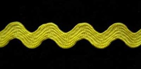 RIC116 9mm Yellow Ric Rac Braid - Ribbonmoon