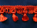 FT515 47mm Dusky Orange Tassel Fringe - Ribbonmoon