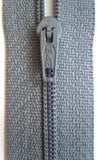 Z4729 36cm Blue Grey Nylon Pin Lock No.3 Closed End Zip - Ribbonmoon