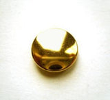 B4797 14mm Gold Gilded Poly Plain Blazer Shank Button - Ribbonmoon