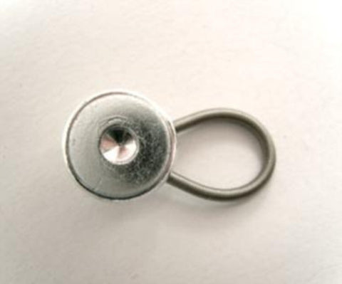 B12845 10mm Silver Adjustable Wonder Button