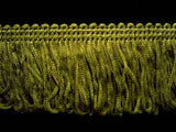 FT1420 4cm Pale Moss Green Dense Looped Dress Fringe - Ribbonmoon