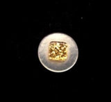B15002 10mm Pearlised White and Gilded Gold Poly Shank Button - Ribbonmoon