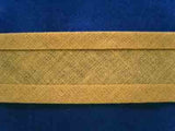 BB302 25mm Old Gold 100% Cotton Bias Binding Tape - Ribbonmoon