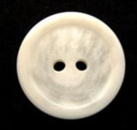 B6173 18mm Tonal Ivory Gloss 2 Hole Button - Ribbonmoon