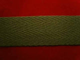 WTAPE15 25mm Olive Green Herringbone Twill Tape 100% Cotton Webbing - Ribbonmoon