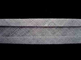 BB145 13mm Mid Grey 100% Cotton Bias Binding - Ribbonmoon