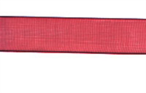 R4456L 16mm Maroon Nylon Sheer Ribbon