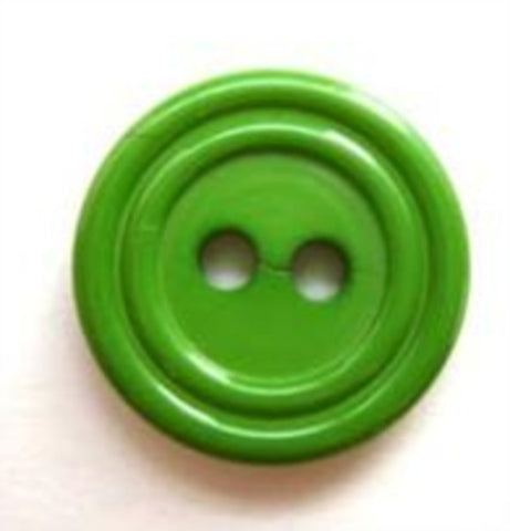 B5575 16mm Light Emerald Green Gloss 2 Hole Button - Ribbonmoon