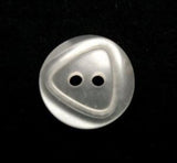 B12678 16mm Pearlised White Polyester 2 Hole Button - Ribbonmoon