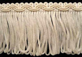 FT2214 5cm Ivory and Cream Looped Fringe on a Decorated Braid - Ribbonmoon