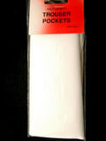 Trouser Pockets 02 Half Length Nylon, White