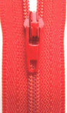 Z3576 YKK 51cm Flame Red Nylon No.3 Closed End Zip - Ribbonmoon