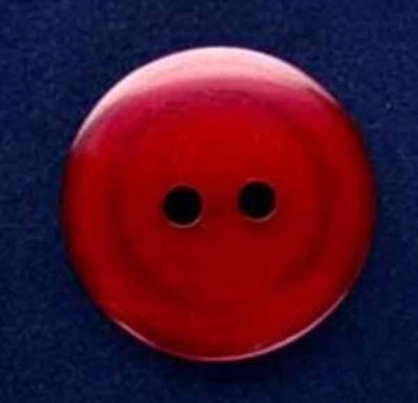 18mm Cardinal Red Pearlised Surface 2 Hole Button – Ribbonmoon