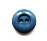 B16028 16mm Deep Dusky Blue High Gloss 2 Hole Button - Ribbonmoon