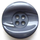 B5966 25mm Moonlight Blue Grey High Gloss 4 Hole Button - Ribbonmoon