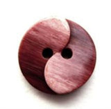 B12082 20mm Frosted Burgundy Gloss 2 Hole Button - Ribbonmoon