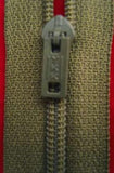 Z2342 YKK 18cm Army Green Pin Lock No.3 Closed End Zip - Ribbonmoon