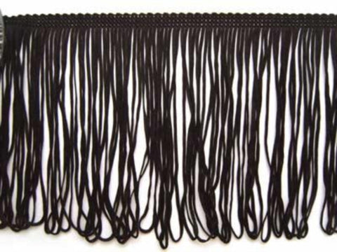 FT102 15cm Black Looped Dress Fringe - Ribbonmoon