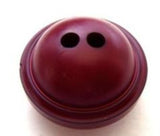 B6323 22mm Pale Maroon Heavily Domed Chunky Soft Sheen 2 Hole Button - Ribbonmoon