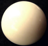 B10685 27mm Ivory Half Ball Glossy Button, Hole Built into the Back - Ribbonmoon
