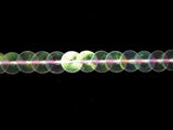 SQC08 6mm Clear Iridescent Strung Sequins - Ribbonmoon