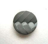 B16822 15mm Mid Grey Textured and Gloss Shank Button - Ribbonmoon