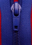Z2623 61cm Very Dark Royal Blue Nylon No.5 Open End Zip - Ribbonmoon