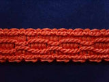 FT1045 20mm Deep Pastel Orange Corded Braid Trimming - Ribbonmoon