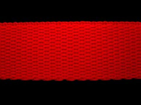 WEB22 25mm Red Polypropylene Webbing