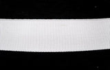 PETER05 26mm White Curved Petersham Tape - Ribbonmoon