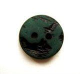 B7004a 13mm Matt Forest Green and Coal Sheen Black 2 Hole Button - Ribbonmoon