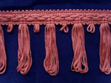 FT145 7cm Looped Tassel Fringe on a Decorated Braid - Ribbonmoon