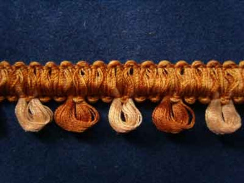 FT1011 17mm Golden, Sable Brown and Cream Braid Trimming - Ribbonmoon