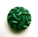 B14411 17mm Parakeet Green Textured Shank Button - Ribbonmoon