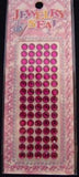 STICKJEWEL08 6mm Fuchsia Pink Self Adhesive Diamonte Rhinestones - Ribbonmoon