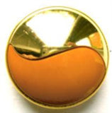 B17210 23mm Burnt Gold and Gilded Gold Poly Shank Button - Ribbonmoon