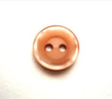 B12558 11mm Salmon Pink Peach Polyester 2 Hole Button - Ribbonmoon