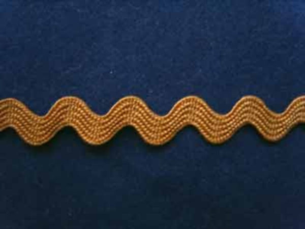 RIC101 8mm Honey Gold Ric Rac Braid – Ribbonmoon