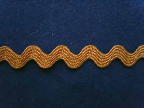RIC101 8mm Honey Gold Ric Rac Braid - Ribbonmoon