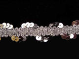 SQBRAID10 25mm Silver Sequin Braid - Ribbonmoon