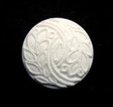 B13784 17mm White Matt Rasied Design Shank Button - Ribbonmoon