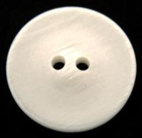 B9900  23mm Bridal White 2 Hole Button with a Subtle Shimmer